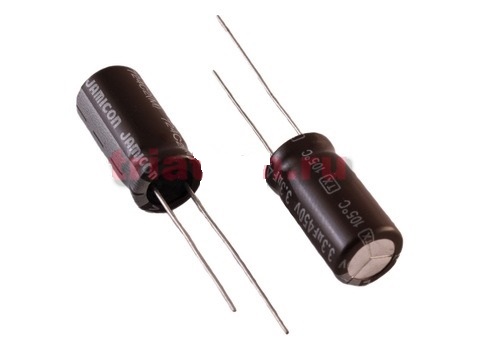 Конденсатор (К50-35) ECR 47мкф 400в 105С (16х25) Jamicon