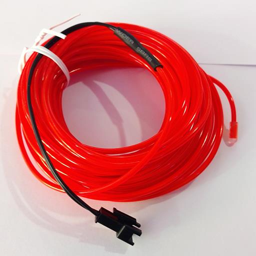 Холодный неон гибкий EL WIRE 2.3 мм красный (Red,Kapulin)