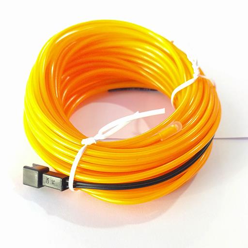 Холодный неон гибкий EL WIRE 2.3 мм желтый (Yellow,Shartrez)