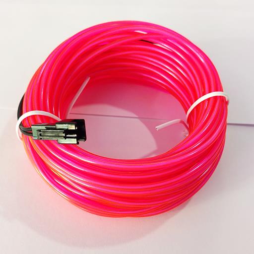 Холодный неон гибкий EL WIRE 2.3 мм розовый (Pink,Sankoya)