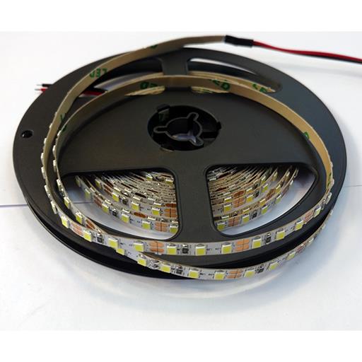 Светодиодная лента 12V 2835 CW 120 светод./м  15W   IP-33  5 мм  (Холодный белый)