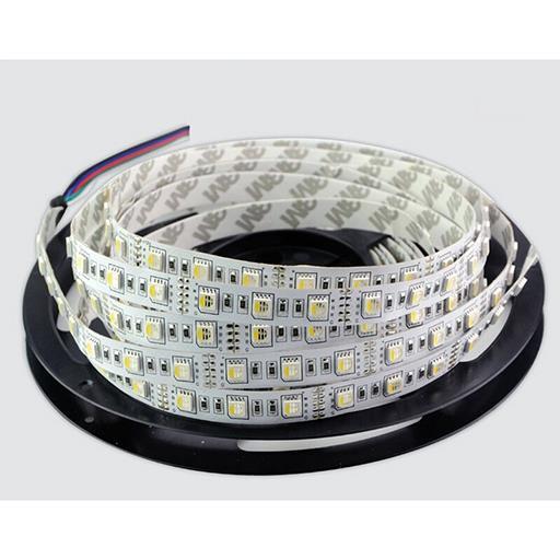 Светодиодная лента 12V 5050 RGBW 60 светод./м 19.2W IP-33 (RGB+Теплый белый в одном чипе, 4.8W на ка