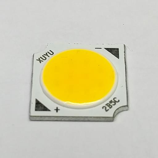 Светодиод  5W WW COB 300mA 15-17V 14*14мм Sanan 15*30mil double chips (Теплый белый)