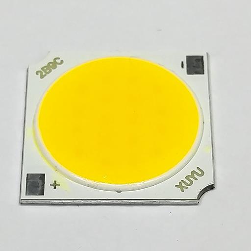 Светодиод  9W WW COB 300mA 27-29V 19*19мм Sanan 15*30mil double chips (Теплый белый)