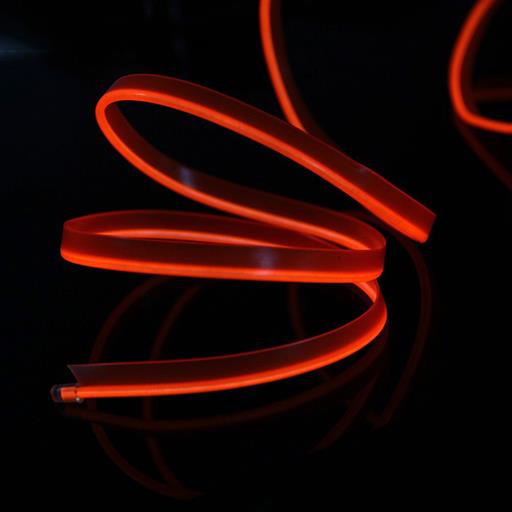 Холодный неон гибкий EL WIRE 2.3 мм оранжевый (Orange,Avarra) с юбкой