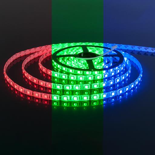 Светодиодная лента 12V 5050 RGB 30 светод./м  7.2W  IP-33
