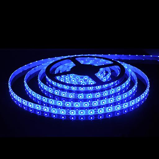 Светодиодная лента 12V 3528 B  60 светод./м  4.8W  IP-65  (Синий)