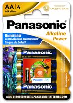 PANASONIC Alkaline LR6 4BP (НАКЛЕЙКА внутри)