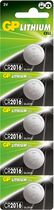 GP Lithium CR2016 5BP