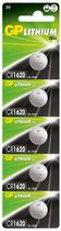 GP Lithium CR1620 5BP