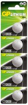 GP Lithium CR2025 5BP