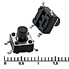 Кнопка тактовая IT-1102WB (6x6x7)