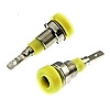 Клемма ZP007 2mm Panel-mount Socket,YELLOW