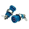 Клемма ZP016 4mm Panel-mount Socket,BLUE
