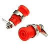 Клемма ZP016 4mm Panel-mount Socket,RED