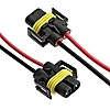 Соединитель автом. H8/H11 F plastic, Cu 10CM