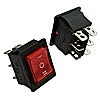 Переключатель KCD4-601-C R/6P on-off-on