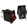 Переключатель KCD1-104(A)-1C R/4P on-off красный