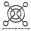 Решетка для вентилятора Решетка 40x40mm