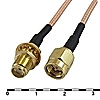 Разъем SMA-P/SMA-J-RG316-30